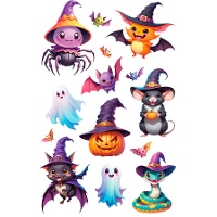 Grappige Halloween Stickers