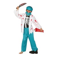 Kinder zombie dokter kostuum