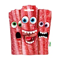 Gedraaide mini aardbeiensnoepjes met zuurzout - Gommys Factory - 90 gr