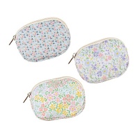 Bloemenportemonnee 11 x 8,5 cm - 1 stuk