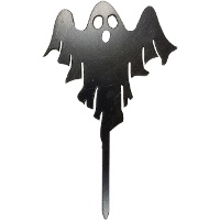 Halloween-taarttopper in de vorm van een spook, 15,5 x 9,5 cm