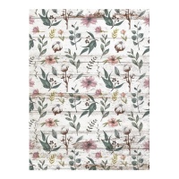 Katoenbloem rijstpapier van 29,7 x 42,5 cm - Artis decor - 1 stuk