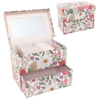 Bloemen Sieradenkistje met 2 Niveaus
