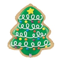 Kerstboom Koekjes Ballon van 64 cm - Grabo