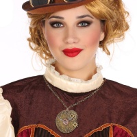 Verouderde Steampunk horlogeketting