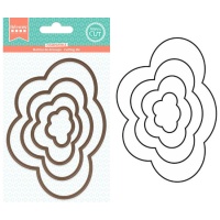 Set van cloud silhouette stansen - Happy cut Artemio - 4 stuks