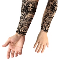 Tijdelijke Catrina-tatoeage