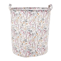 Wasmand met voorjaarsbloemen 45 x 35 x 35 cm