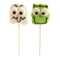 Halloween-feestlolly van Frankie en spook 30 gr - 1 stuk