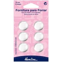 Stofknopen maken set 19 mm - Hemline - 5 stuks