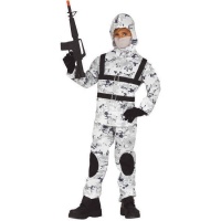 Kinderkostuum van speciale troepen militair met capuchon