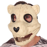 Beren schedel masker met beweging