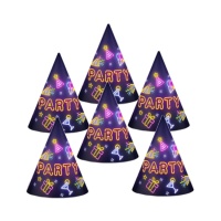 Glow Party Hoeden - 6 stuks