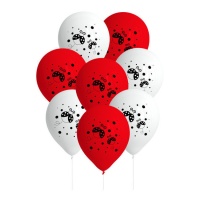 Lieveheersbeestje Ballonnen van 27 cm - 8 stuks
