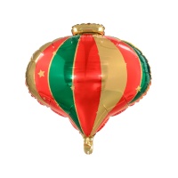 Kerstbal Ballon 51 x 49 cm - Partydeco