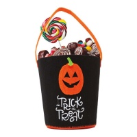 Vilt Trick or Treat pompoenmand 35 x 20 cm