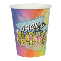 80's Sprankelende Glazen 270 ml - 10 st.