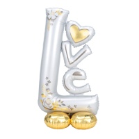 Reuzengrote ballon met 'Love' voet van 73 x 147 cm - Anagram