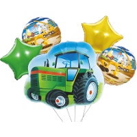Bouquet de tractor verde - 5 unidades