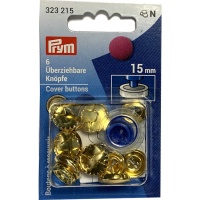 Omkeerbare gouden koperen knoppen van 15 mm - Prym - 6 stuks
