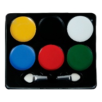 Make-uppalet met gemengde kleuren