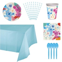 Pakket voor Blue's Clues themafeest model 1 - 8 personen