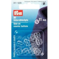 Tegenknopen van 1,1 cm om aan te naaien - Prym - 20 stuks