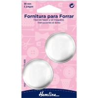 Inlegmateriaal om knopen van 38 mm te bekleden - Hemline - 2 stuks