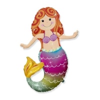 Zeemeermin Ballon van 82 x 74 cm - Conver Party