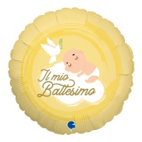 Ronde ballon van 46 cm voor 'Il Mio Battesimo' - Grabo