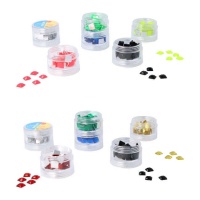 Acrilische vierkante edelstenen in kleuren 8 x 8 mm - 240 stuks