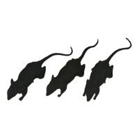 Zak van 6 cm ratten - 3 stuks