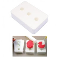 Kussen voor merkstempels met een roller van 10 x 6,5 cm - JEM