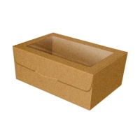 Kraft koekjesdoos 19,5 x 11 x 7,5 cm
