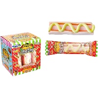 Hotdogvormige marshmallows 18 g - 20 stuks