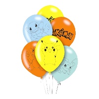 Pokemon latex ballonnen van 27,5 cm - 6 stuks