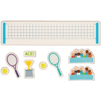 2D-suikerdecoratie voor tennistaart - 9 stuks