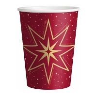 Bekers van 270 ml van Estrella Vrolijk Kerstfeest - 6 stuks