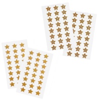Kraft ster getallenstickers - 4 vellen
