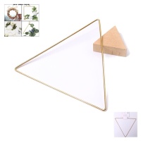 Gouden metalen driehoek van 25 cm - 1 stuk