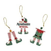 Hanger van een Elf met houten benen - 1 stuk