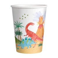 Vasos de Dinosaurio Bebé Feliz de 270 ml - 10 unidades