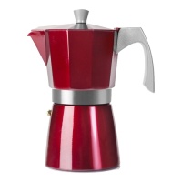 Italiaanse koffiezetapparaat voor 3 kopjes Evva Red inductie - Ibili