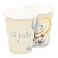 Vasos de Oh Baby con estrellas - 8 unidades