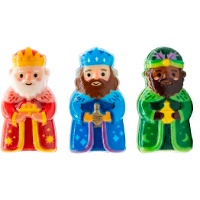 Driekoningenfiguurtjes (2D) voor Roscón de Reyes - 3-3,2 cm - Dekora - 100 stuks
