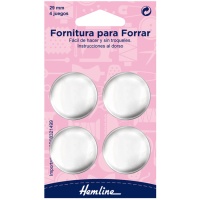 Bekledingset voor knopen van 29 mm - Hemline - 4 stuks