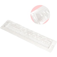 Plastic vorm voor nougat en chocolade 25 x 3,5 cm steen
