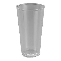 Doorzichtige plastic bekers van 450 ml combi - 4 stuks