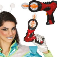 Rood ruimtepistool 25 cm