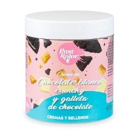 Krokante witte chocoladecrème en chocoladekoekje 300 gr - Pastkolor